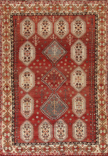 Vegetable Dye Shiraz Persian Area Rug 6x10