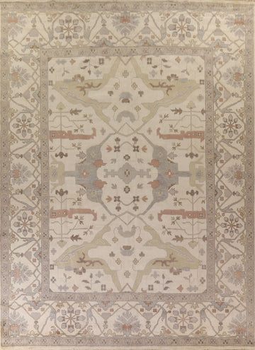 Handmade Oushak Indian Large Rug 12x15