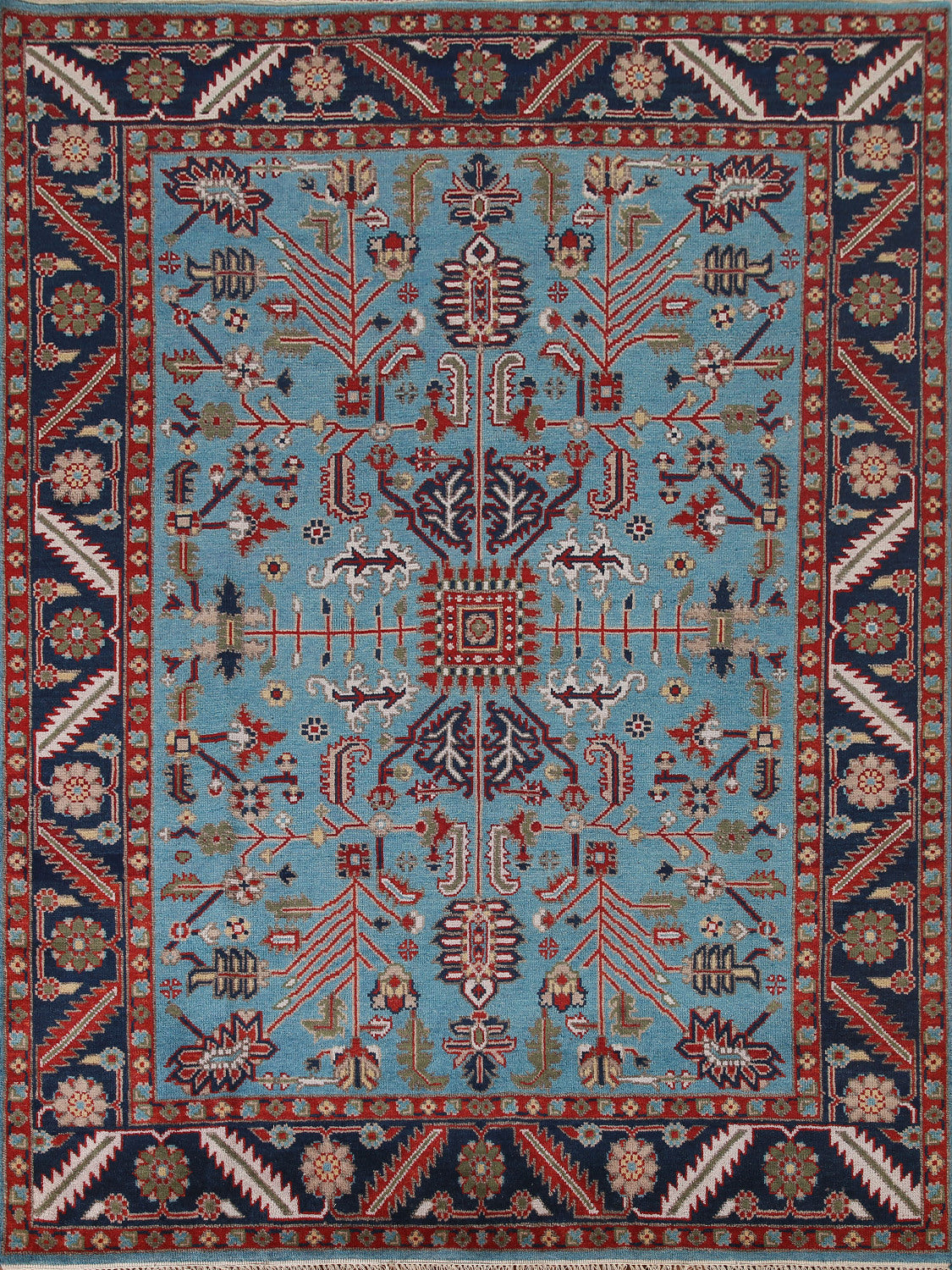Light Blue Oushak Oriental Area Rug 8x10