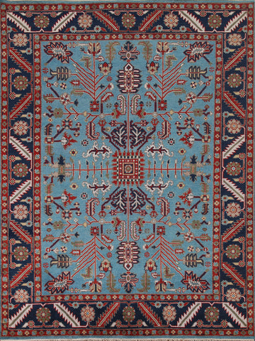 Light Blue Oushak Oriental Area Rug 8x10