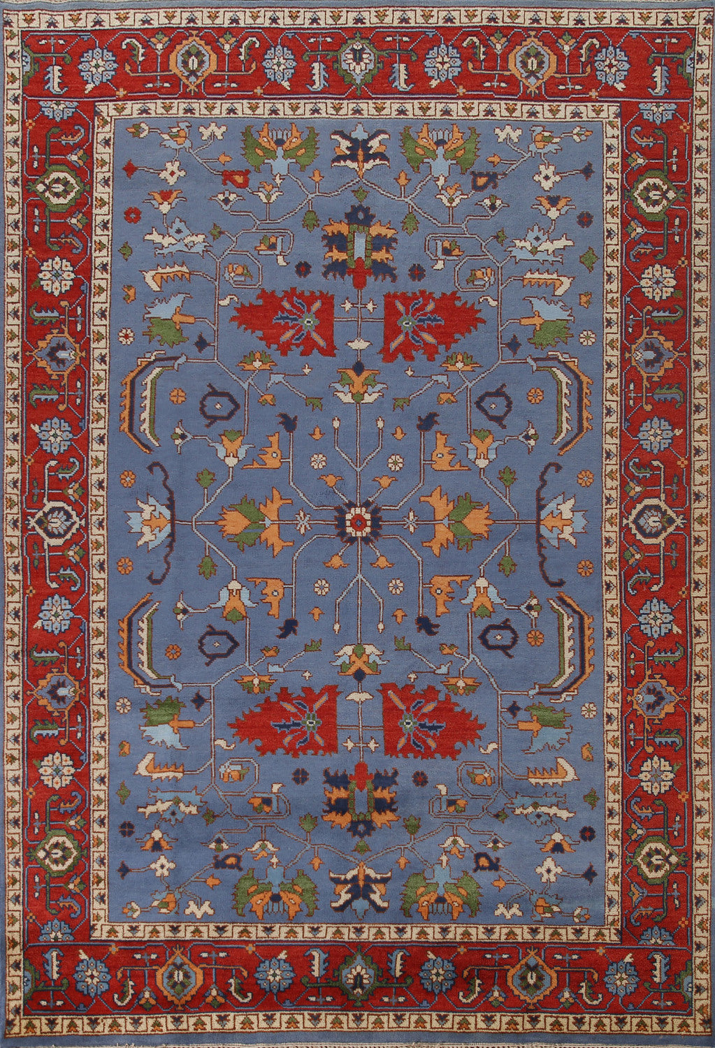 Blue Heriz Serapi Living Room Area Rug 9x12