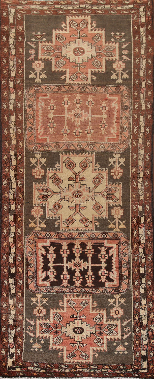 Tribal Wool Ardebil Persian Runner Rug 4x10