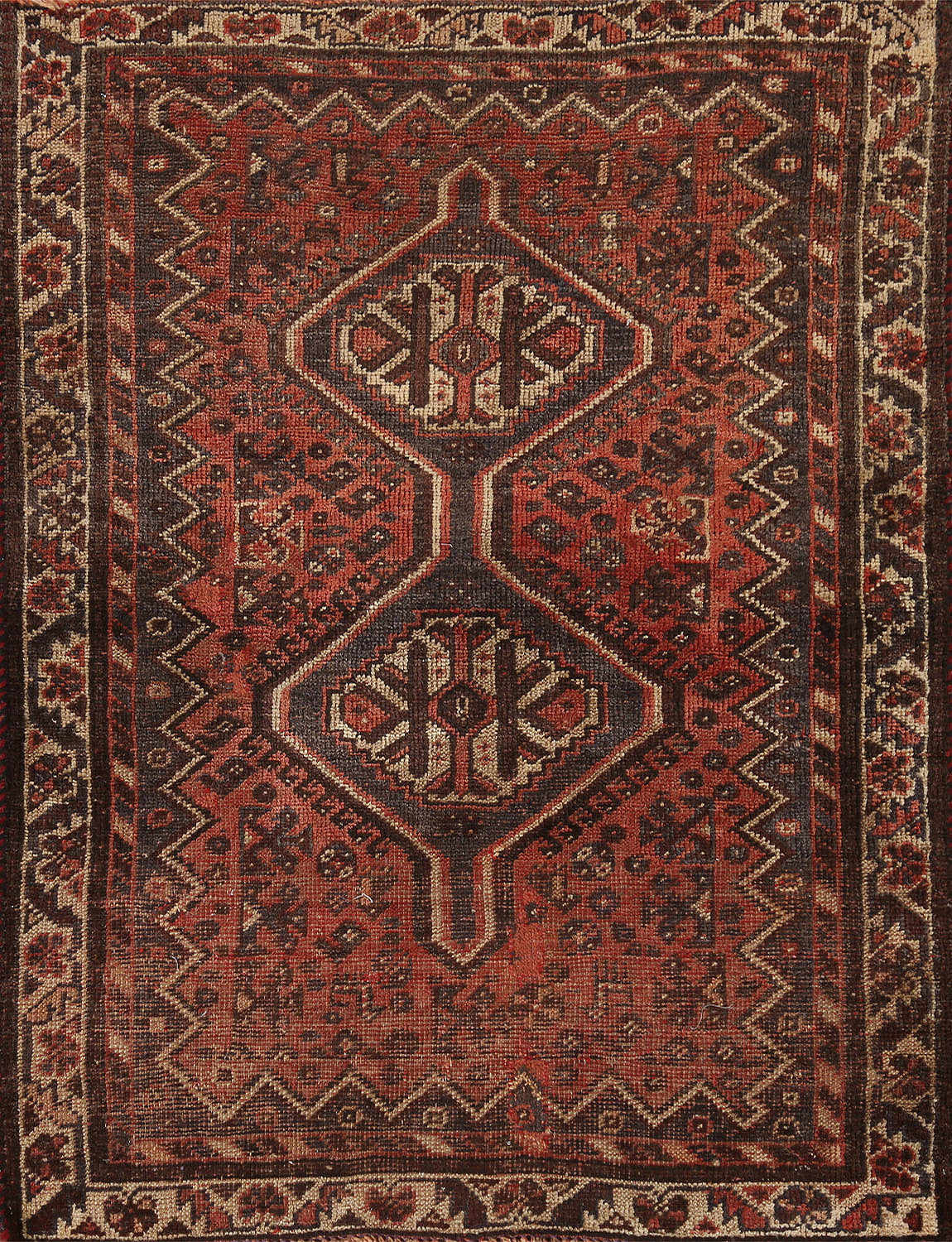 Tribal Wool Qashqai Persian Rug 3x5