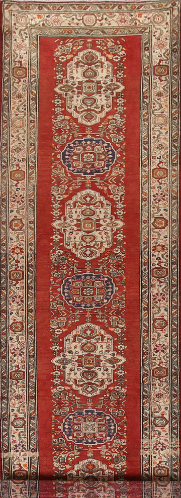 Handmade Tabriz Persian Runner Rug 4x13