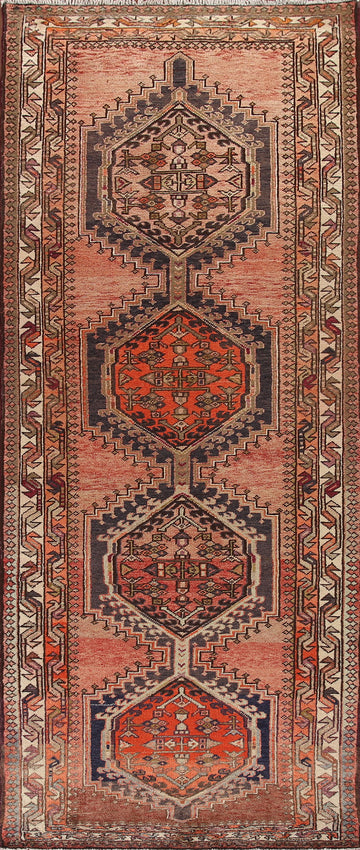 Geometric Ardebil Persian Runner Rug 4x11