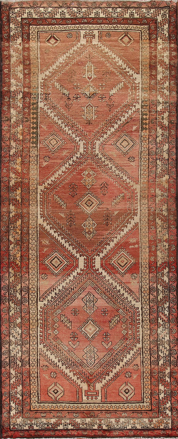 Tribal Wool Ardebil Persian Runner Rug 4x11