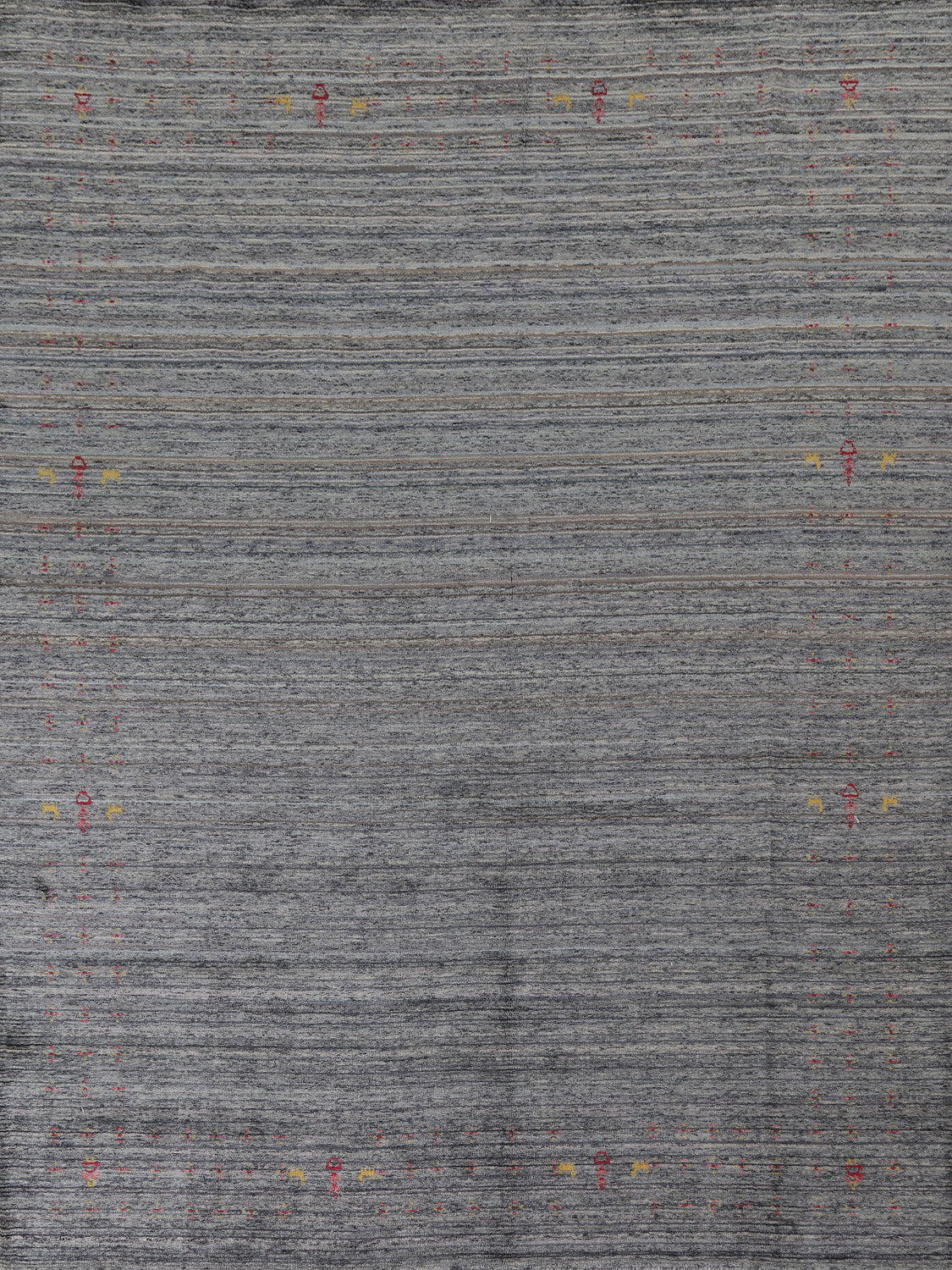 Handmade Gray Gabbeh Indian Area Rug 8x10