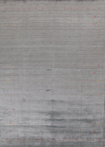 Striped Gabbeh Indian Area Rug 9x12