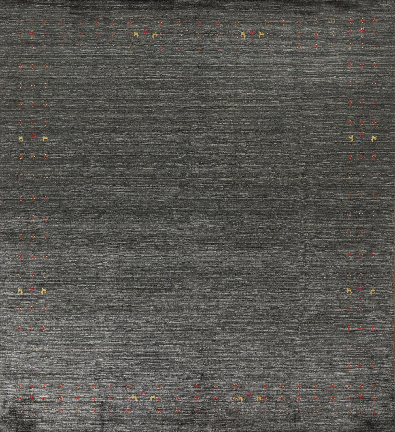 Green Gabbeh Square Area Rug 10x10