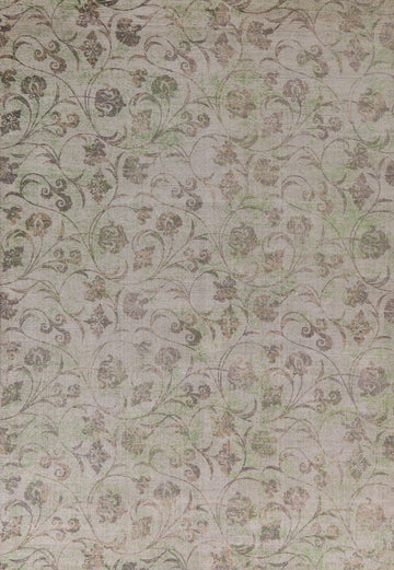 All-Over Floral Modern Oriental Area Rug 8x11