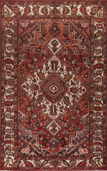 Geometric Bakhtiari Persian Area Rug 7x11
