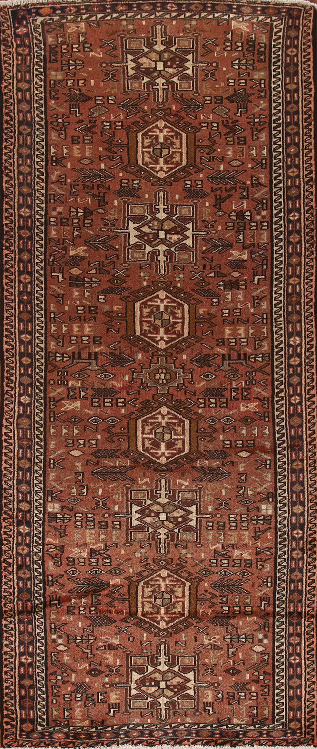 Tribal Wool Gharajeh Persian Runner Rug 3x9