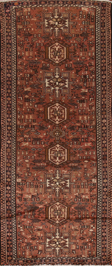 Tribal Wool Gharajeh Persian Runner Rug 3x9