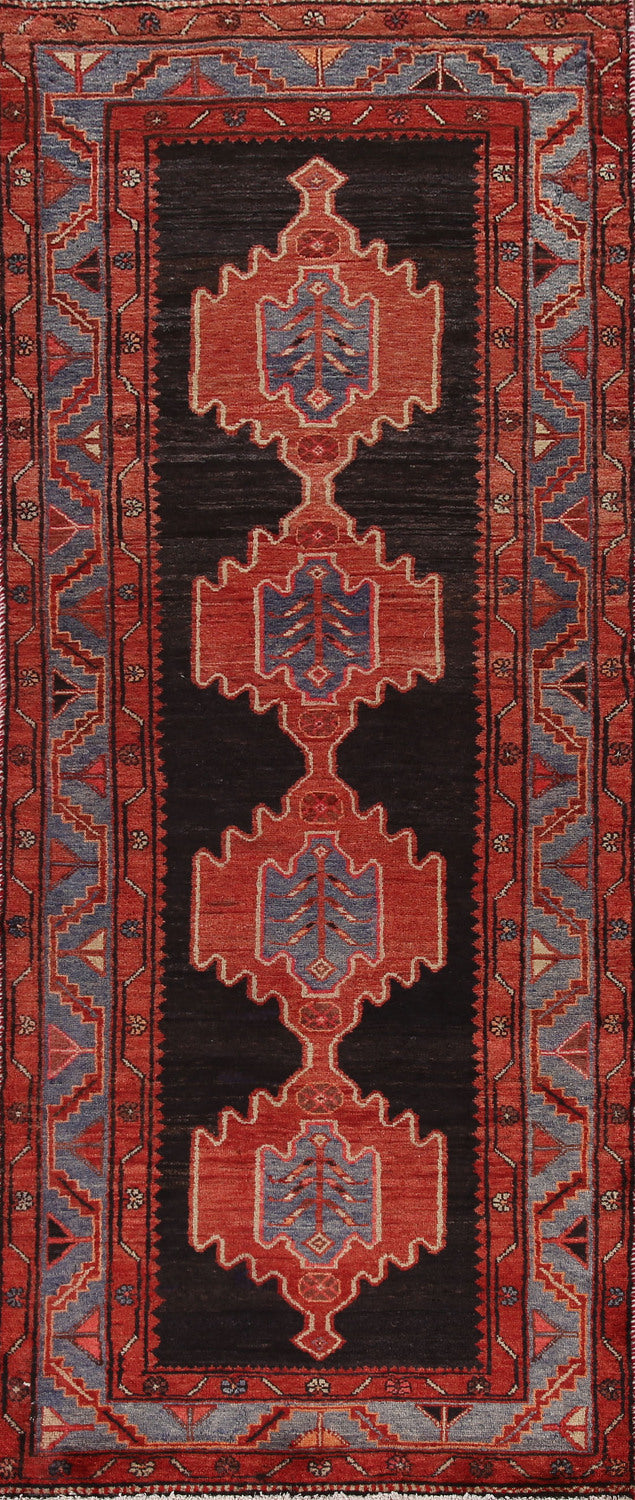 Geometric Hamedan Persian Runner Rug 3x10