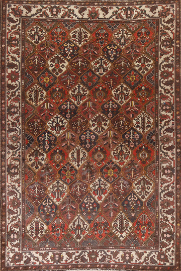 Handmade Bakhtiari Persian Area Rug 7x10