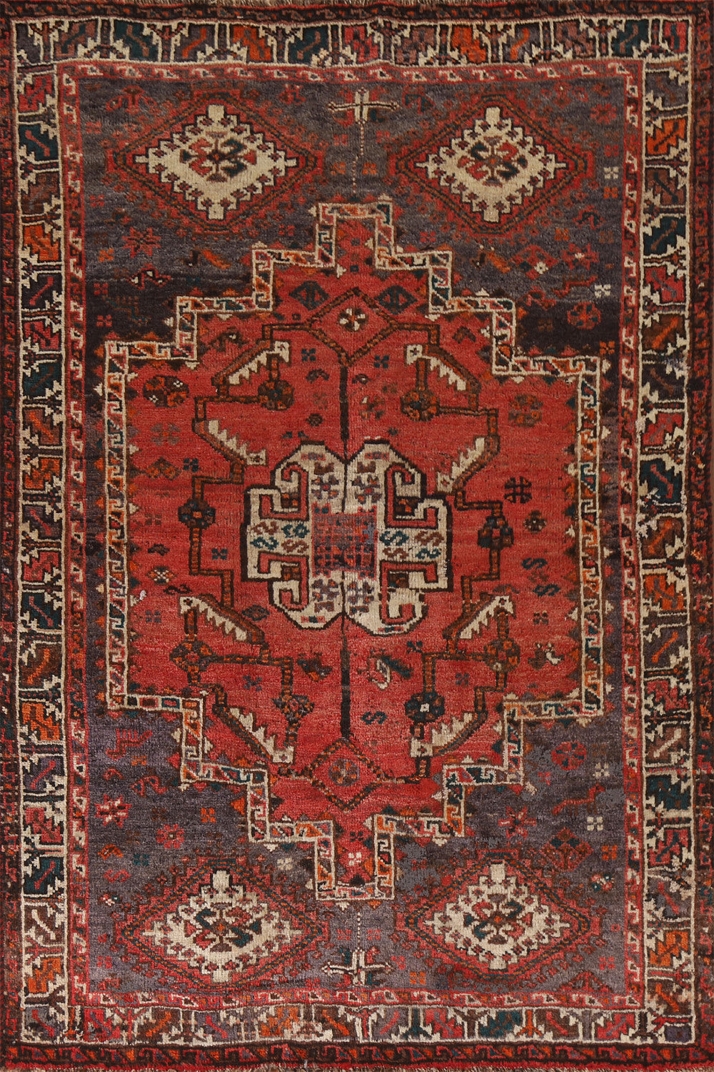 Geometric Shiraz Persian Area Rug 5x8
