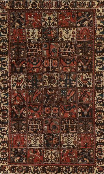 Garden Design Bakhtiari Persian Area Rug 5x9