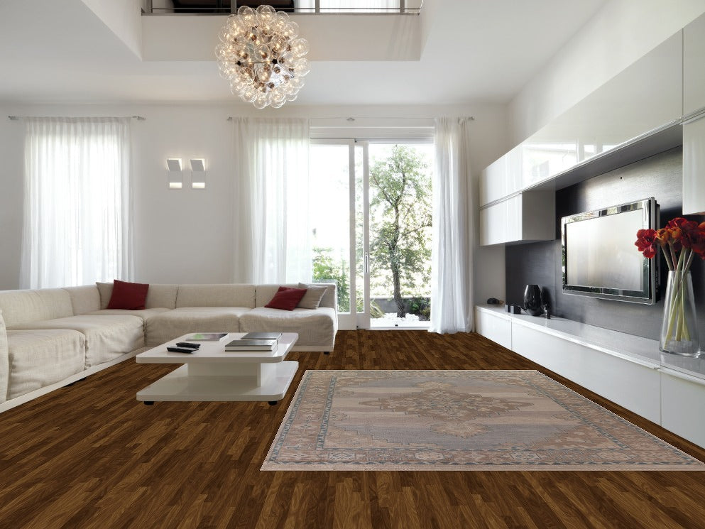 Geometric Oushak Living Room Rug 9x12