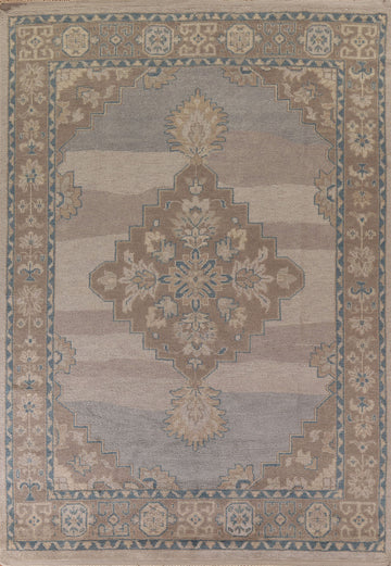Geometric Oushak Oriental Area Rug 9x12