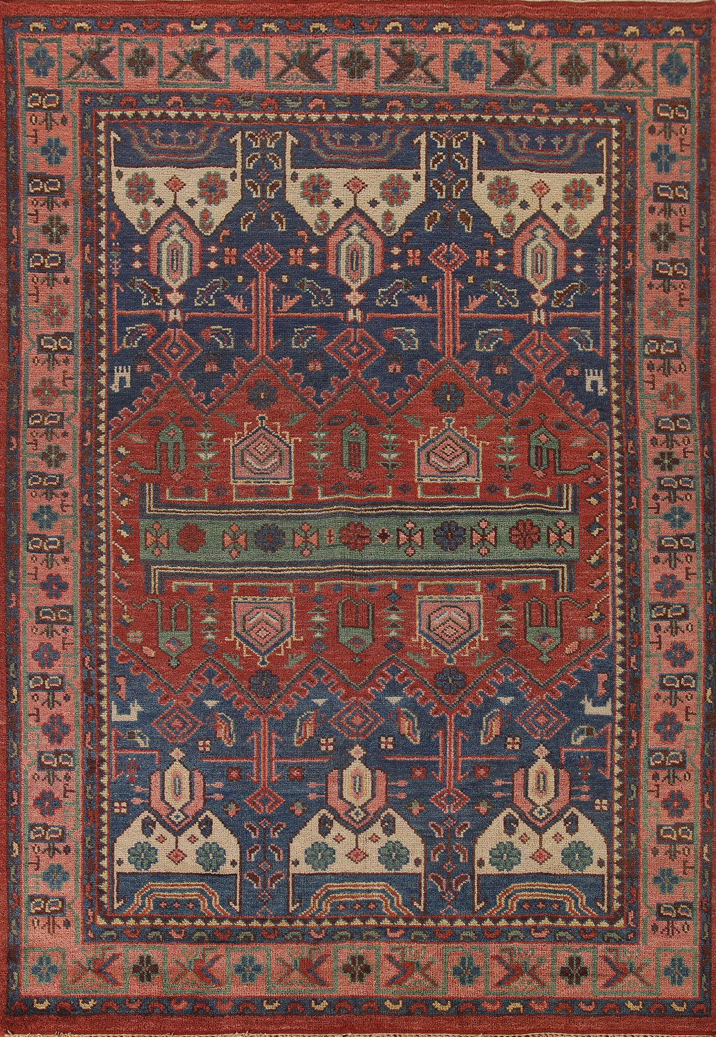 Geometric Sirjan Oriental Area Rug 8x10