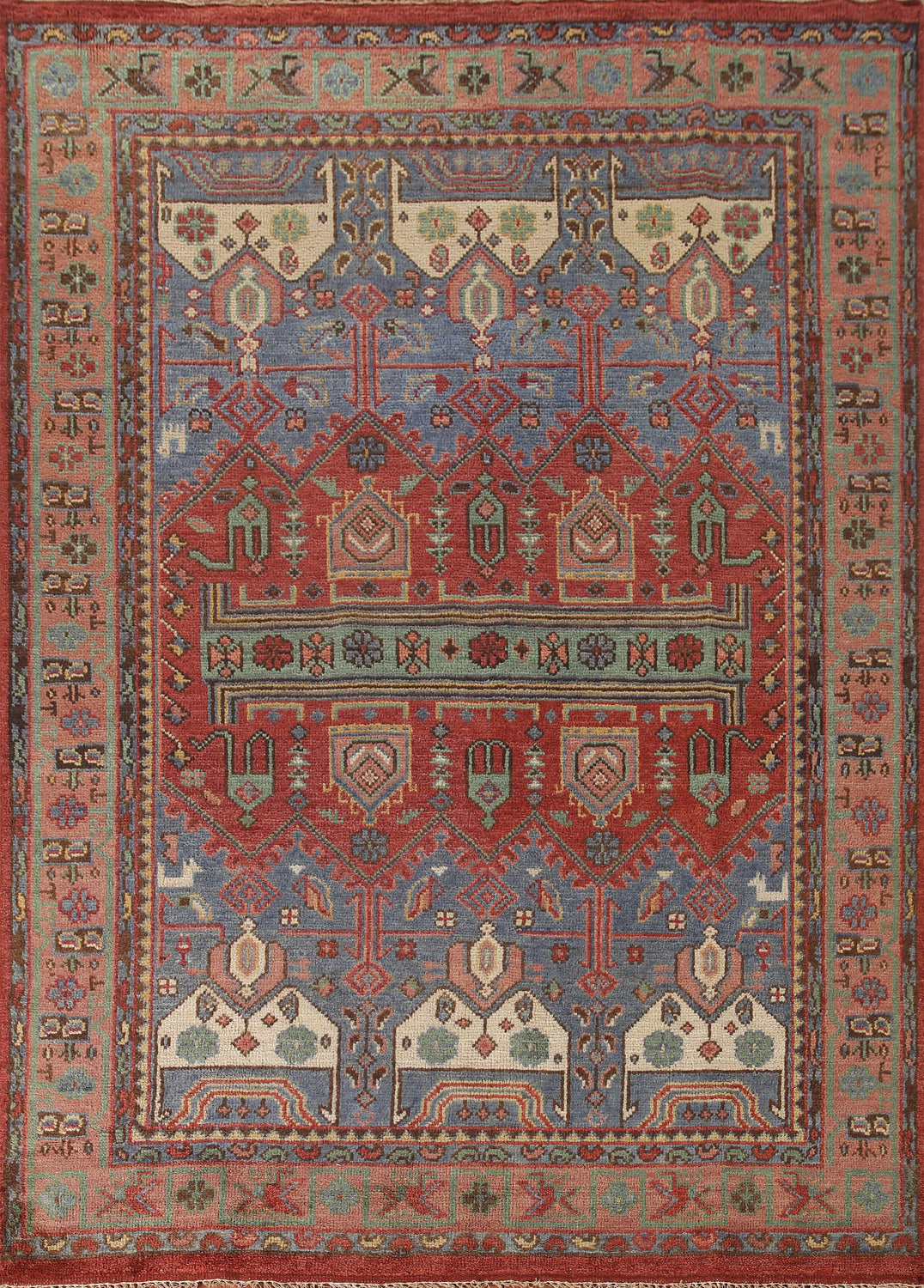 Handmade Sirjan Indian Area Rug 8x10