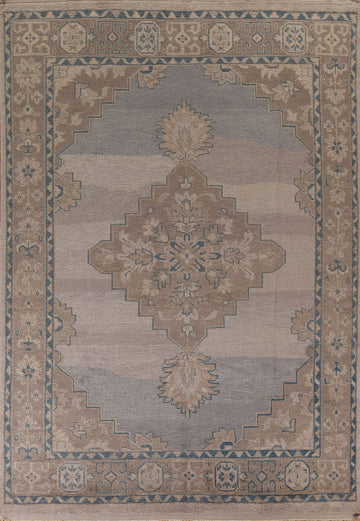 Geometric Oushak Oriental Area Rug 9x12