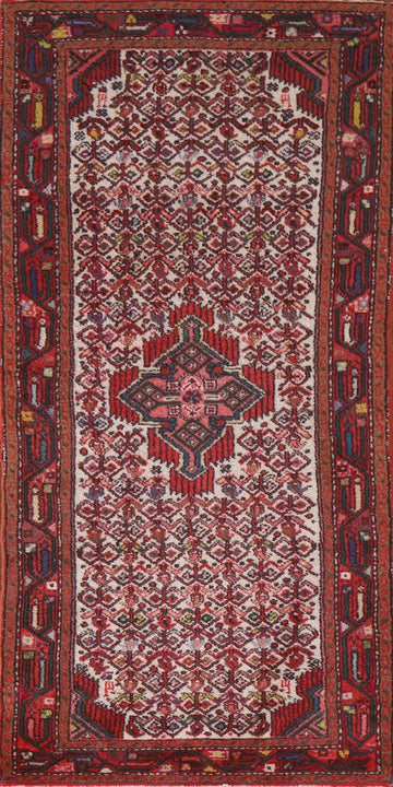 Geometric Hamedan Persian Runner Rug 2x7