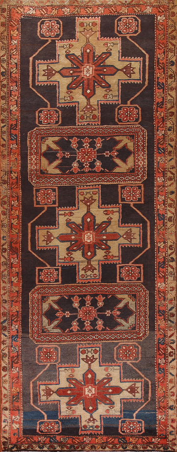 Handmade Ardebil Persian Runner Rug 4x11