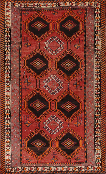 Geometric Shiraz Persian Area Rug 5x8