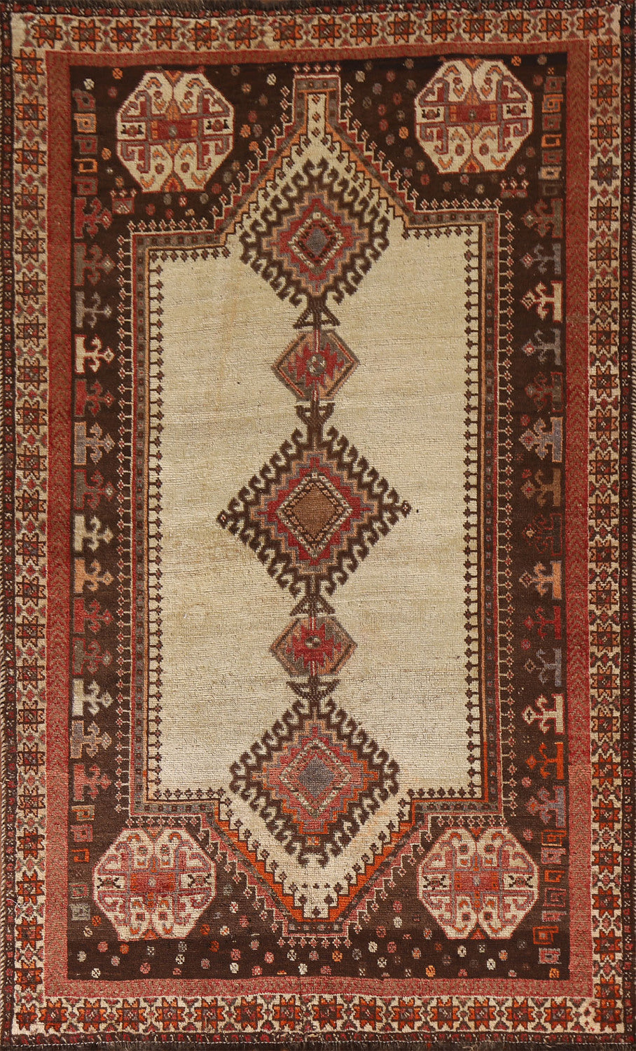 Geometric Gabbeh Persian Rug 4x7