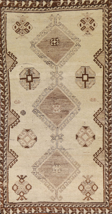 Geometric Gabbeh Persian Rug 3x6