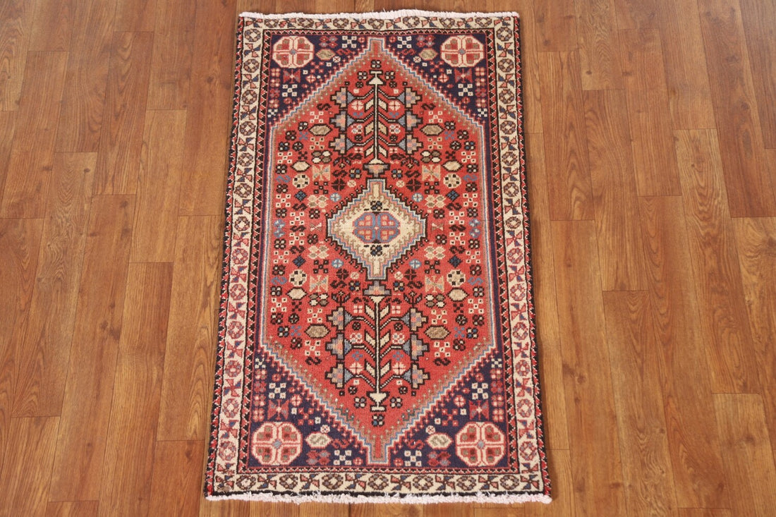 Handmade Wool Abadeh Persian Rug 2x3