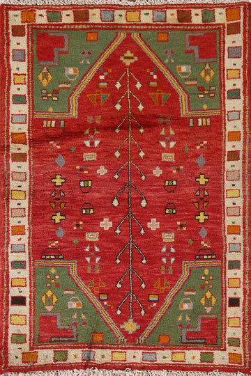 Geometric Abadeh Persian Rug 2x4