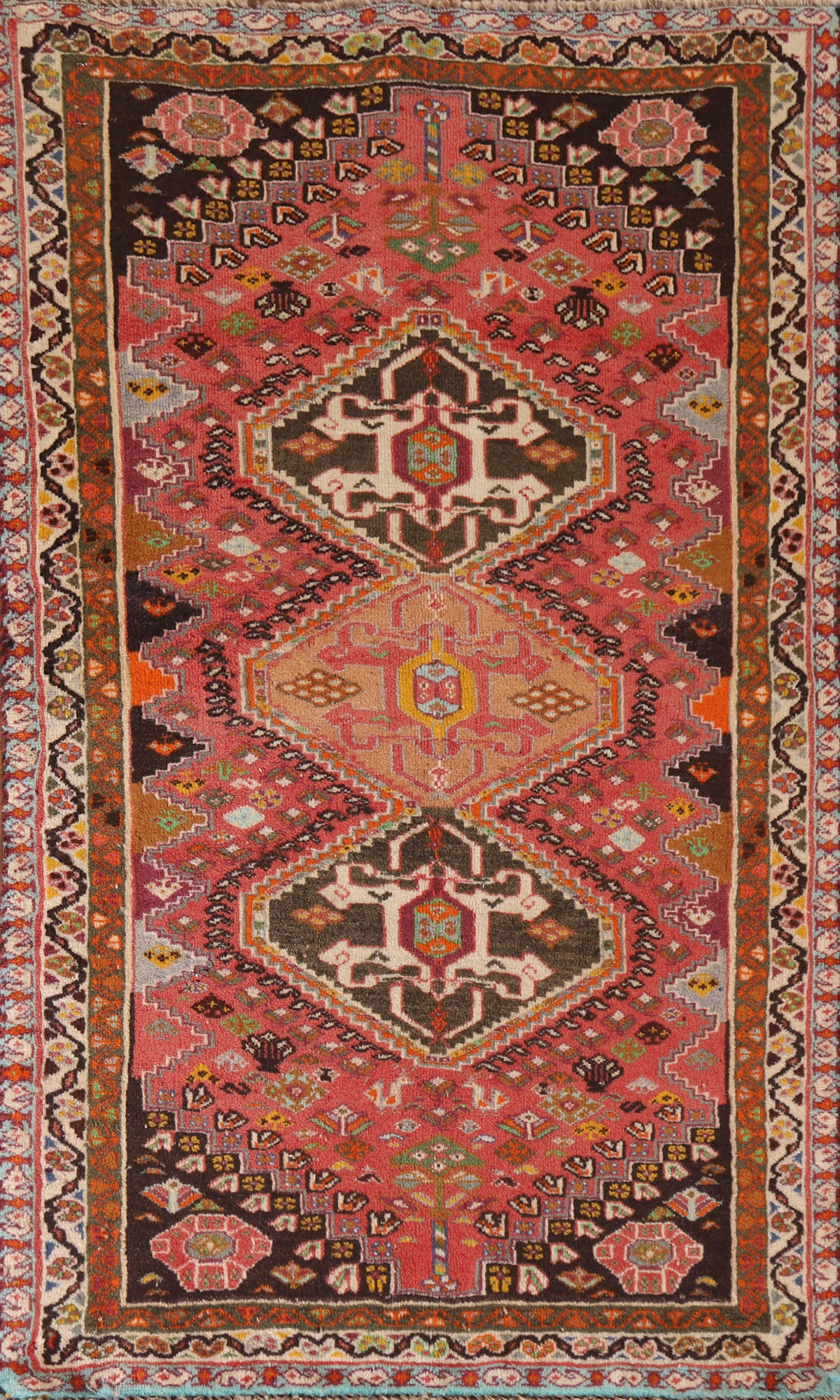 Vegetable Dye Shiraz Persian Rug 3x5