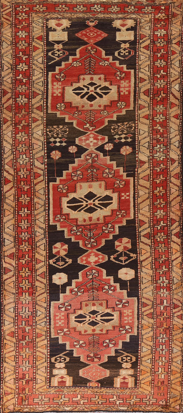 Geometric Ardebil Persian Runner Rug 4x10