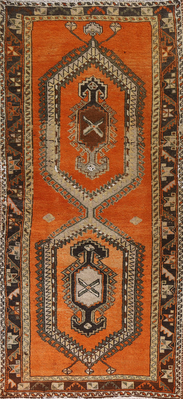 Vegetable Dye Viss Persian Runner Rug 4x10
