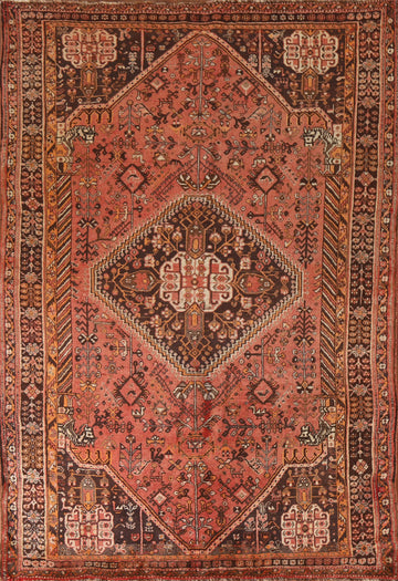 Vegetable Dye Shiraz Persian Area Rug 5x8