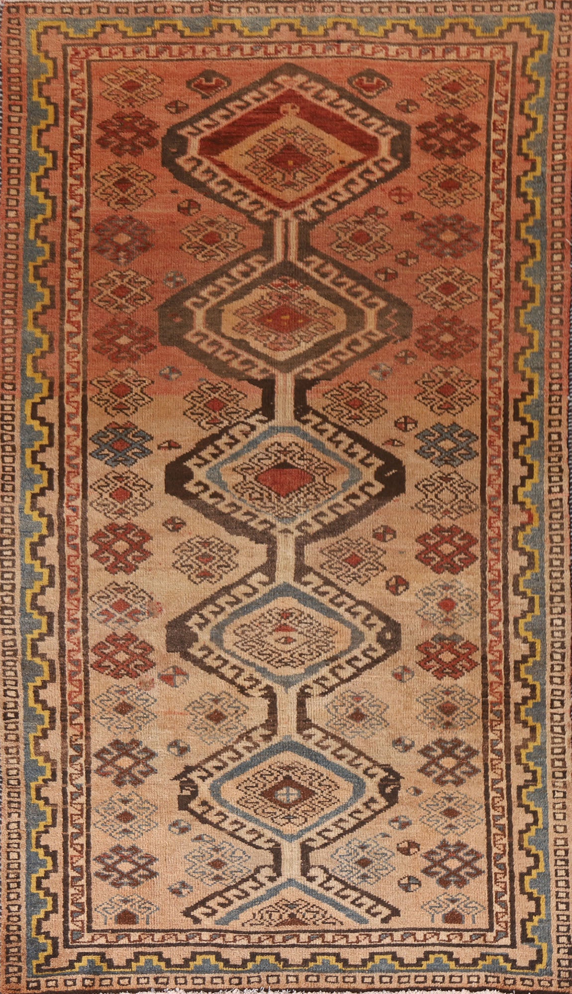 Vegetable Dye Lori Persian Area Rug 5x9