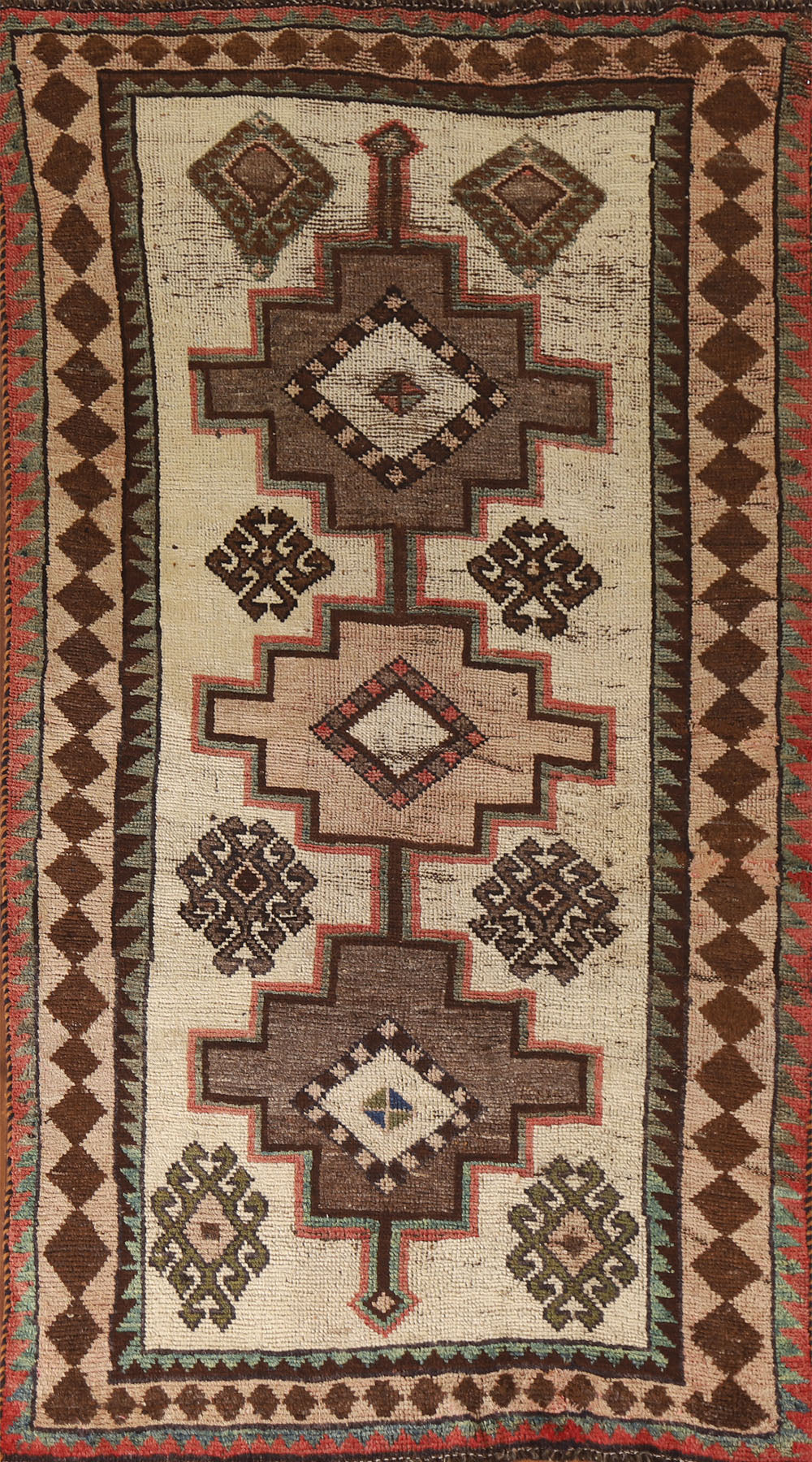Antique Vegetable Dye Gabbeh Persian Rug 4x7