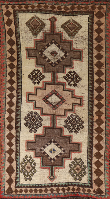 Antique Vegetable Dye Gabbeh Persian Rug 4x7