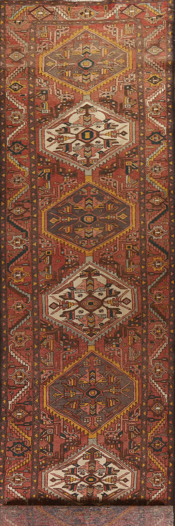 Vegetable Dye Ardebil Persian Runner Rug 4x15