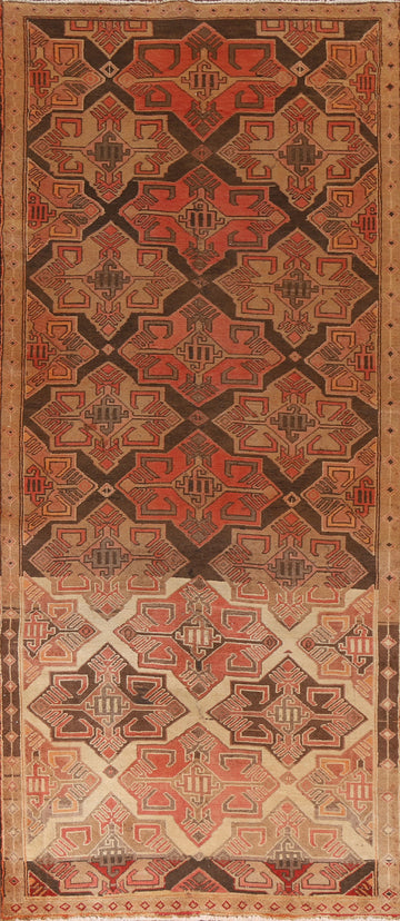 Vegetable Dye Ardebil Persian Runner Rug 4x10