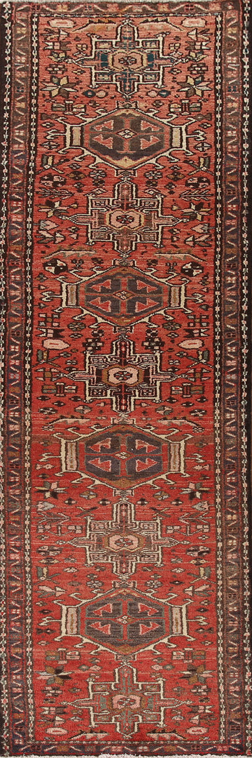 Vegetable Dye Gharajeh Persian Runner Rug 2x10