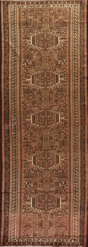 Vegetable Dye Gharajeh Persian Runner Rug 3x13