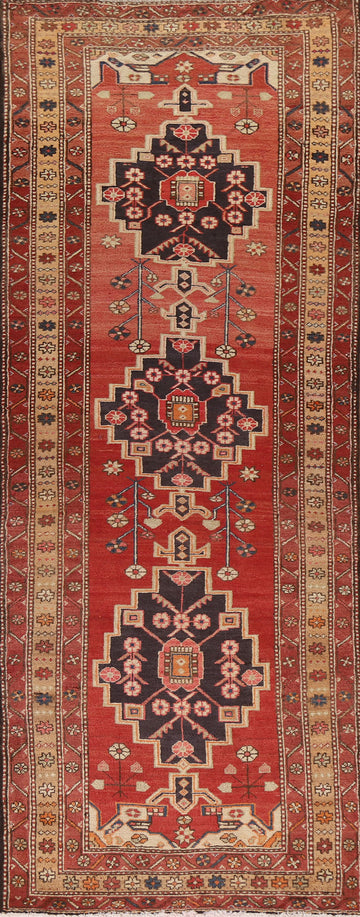 Vegetable Dye Meshkin Persian Runner Rug 3x11