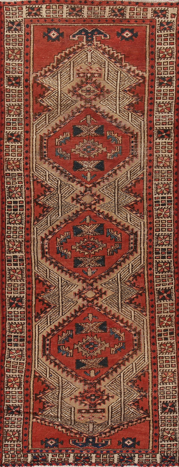 Vegetable Dye Ardebil Persian Runner Rug 3x10