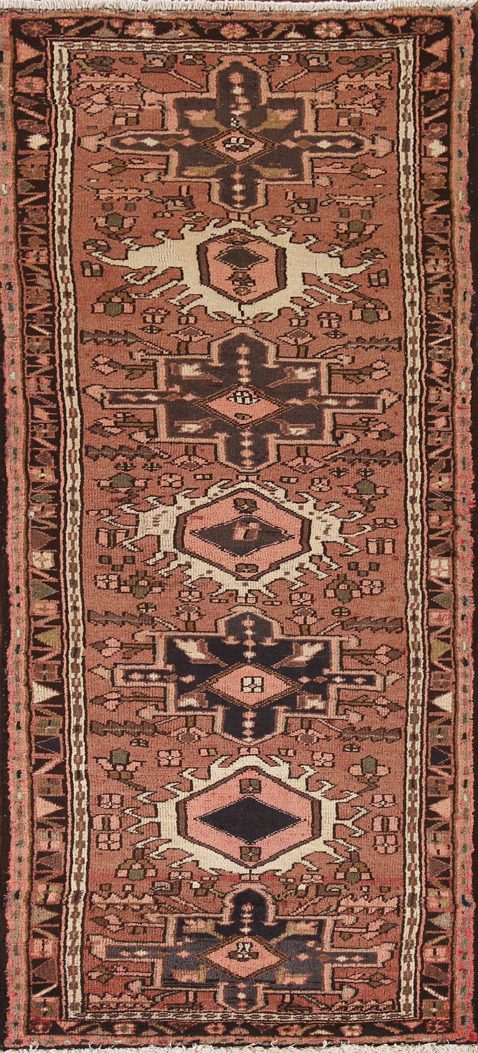 Vegetable Dye Gharajeh Persian Runner Rug 2x7