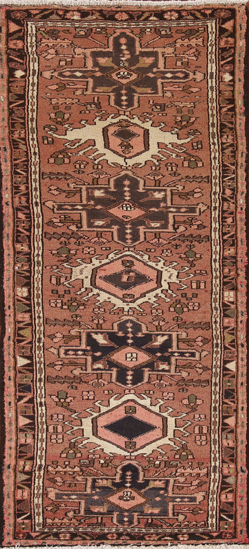 Vegetable Dye Gharajeh Persian Runner Rug 2x7