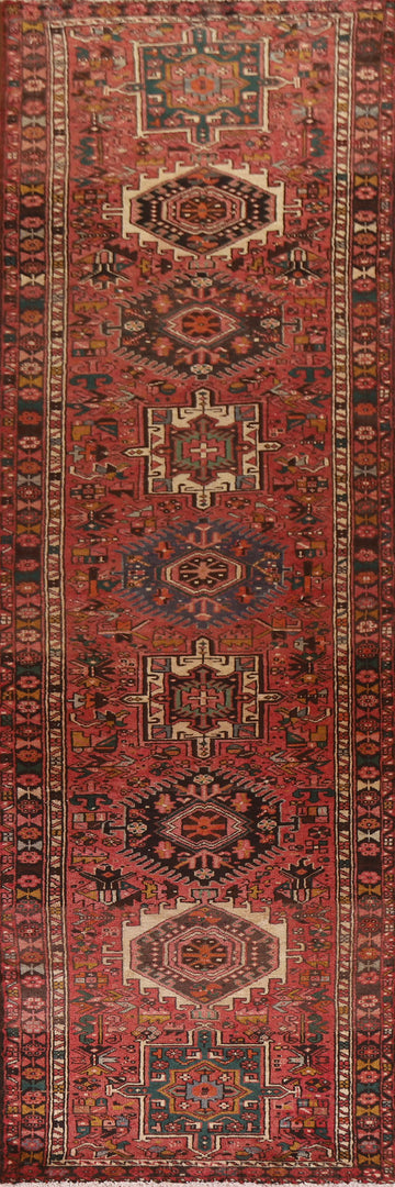 Vegetable Dye Gharajeh Persian Runner Rug 3x13