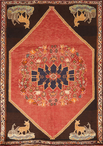 Vegetable Dye Shiraz Persian Rug 4x6